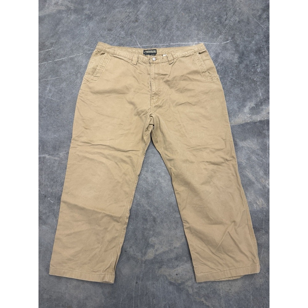 Mountain Khakis Men 42x30 Teton Twill Pant Canvas Relaxed Fit Khaki Work Hiking